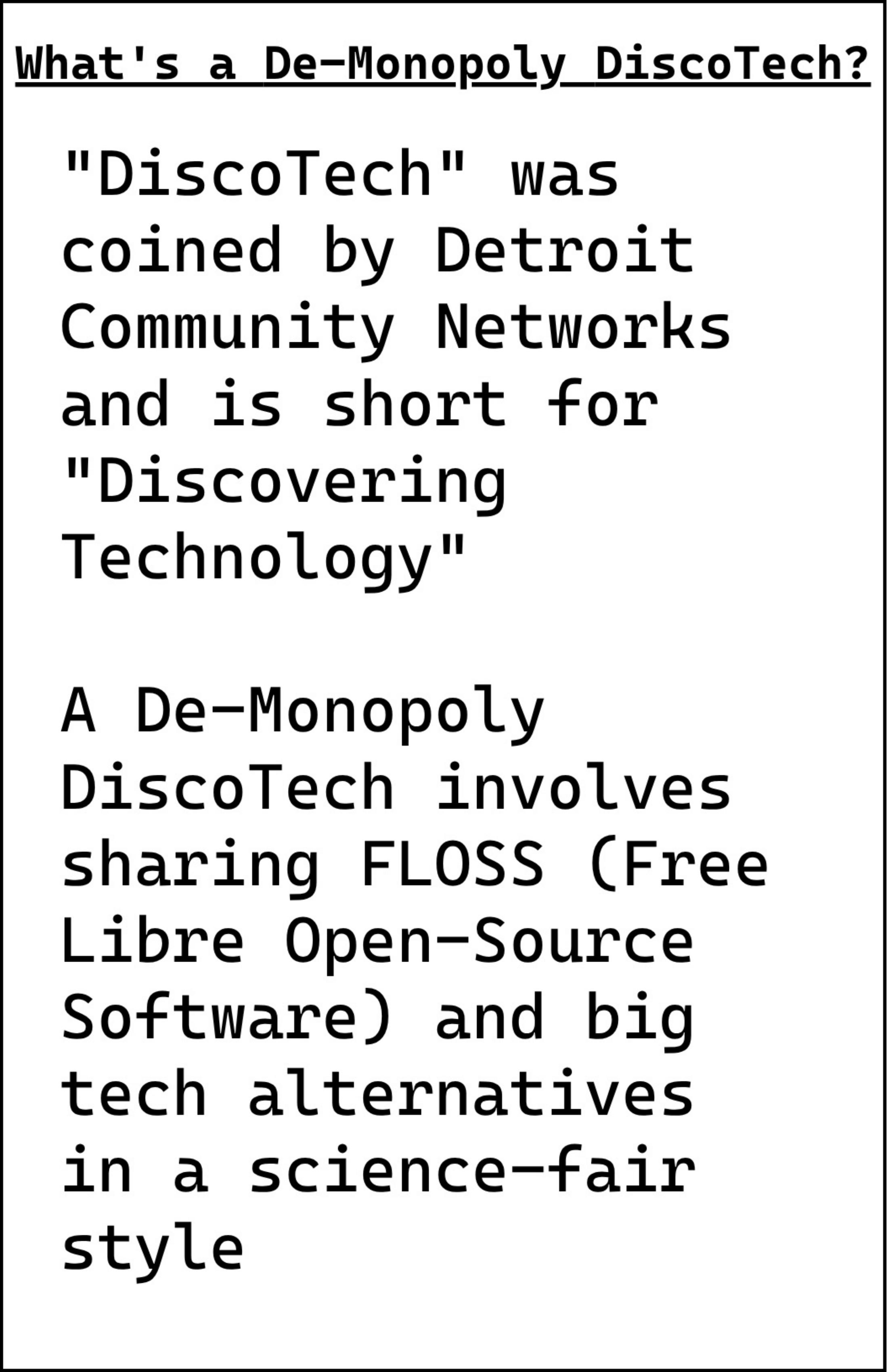Page 2 of De-Monopoly DiscoTech 101